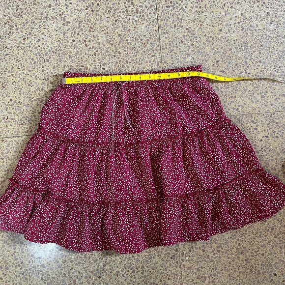 Polka Dot Ruffle Tiered Mini Skirt - Medium - Picture 4 of 7